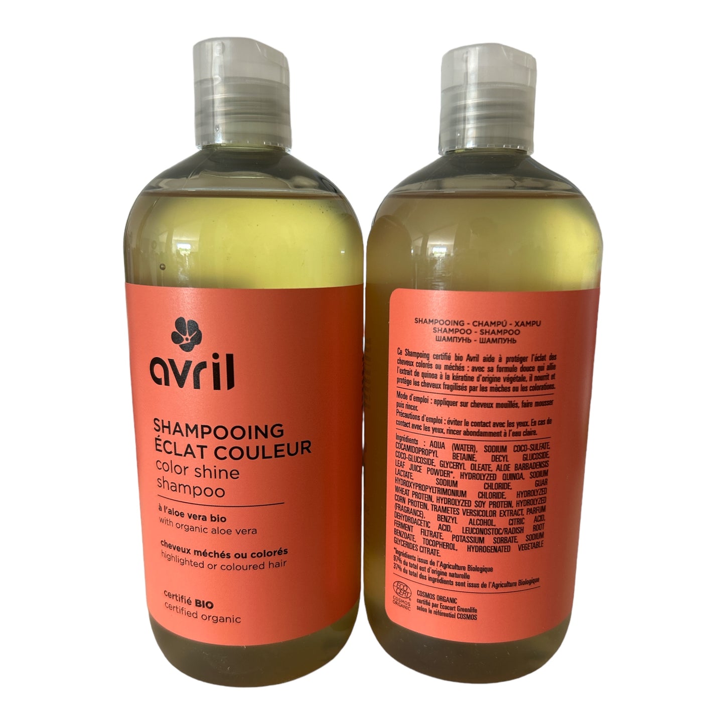 Shampoing éclat couleur - 500 ml - Avril