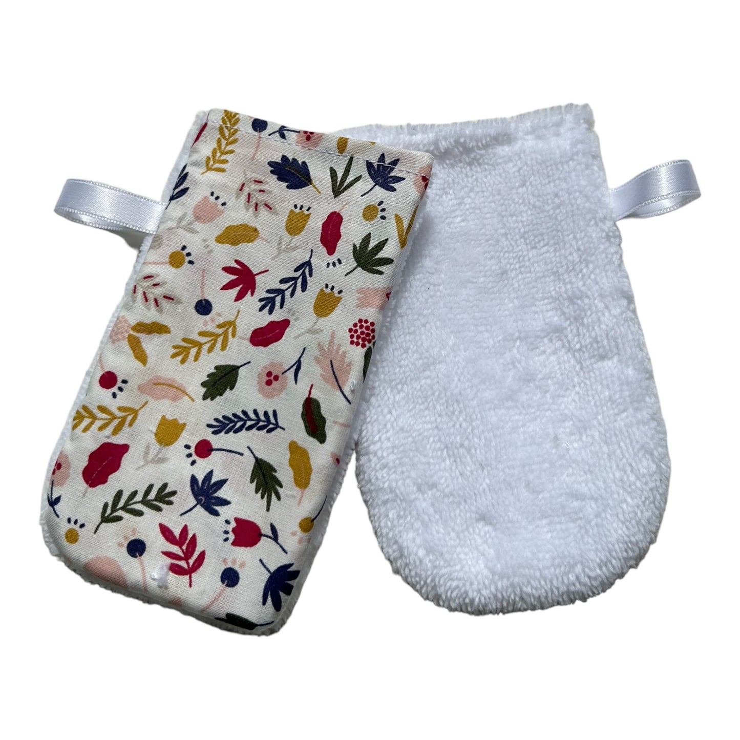 Gant de toilette enfant - Fleurs