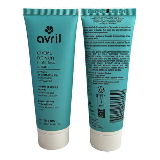 Crème de nuit- 50 ml - Avril